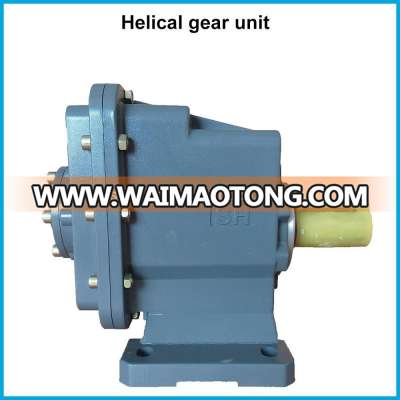 Flanged motor Two-staged Speed Reduction Helical Gearbox Reducer