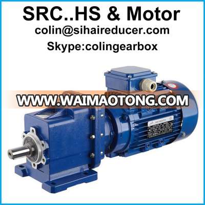 Parallel shaft Helical Motor Gearbox Coaxial Helical Gearbox with inline motor for converter