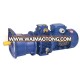 Helical gear speed variator gearbox motor